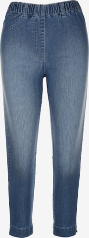 MIAMODA Skinny Jeggings in Blue: front