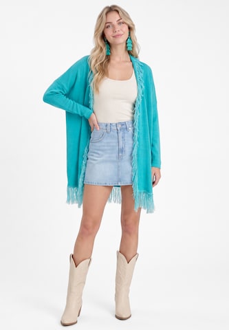 IZIA Gebreid vest in Blauw