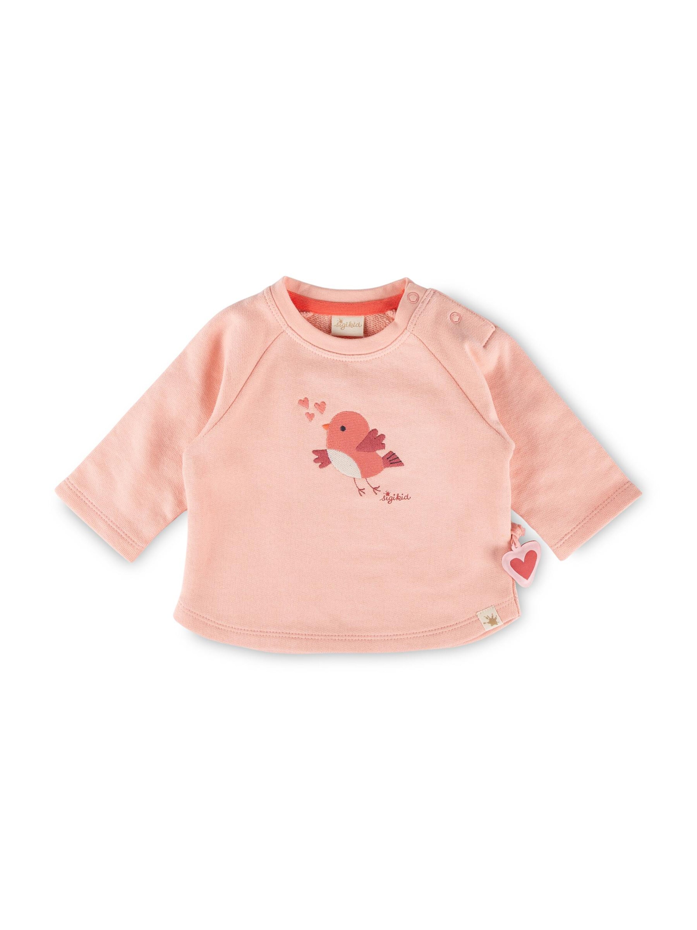 SIGIKID Pullover 'Sweatshirt Pink Birds'‌‌‌‌‌‌‌ in Pink: Vorderseite
