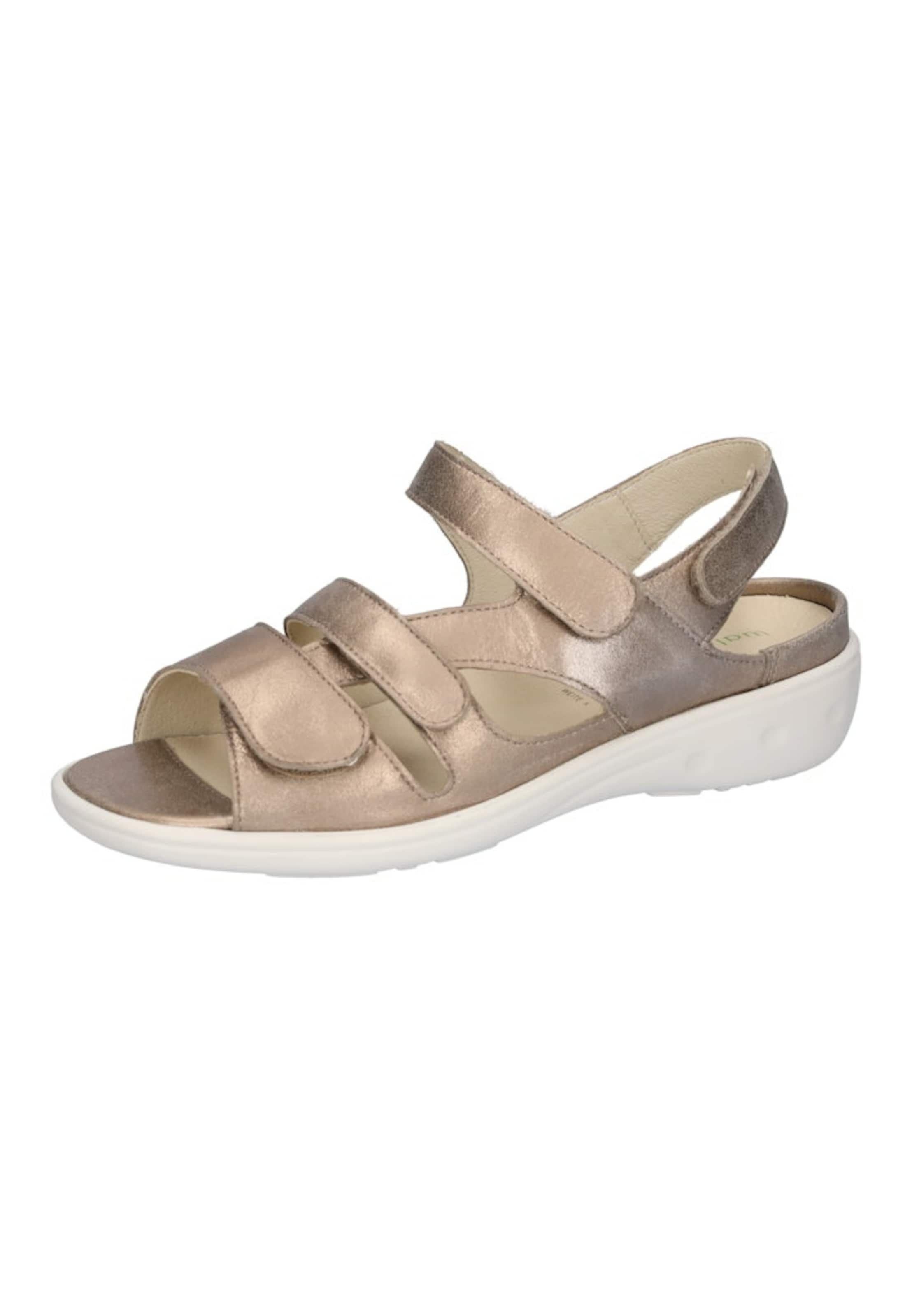 WALDLÄUFER Sandal in Gold: front