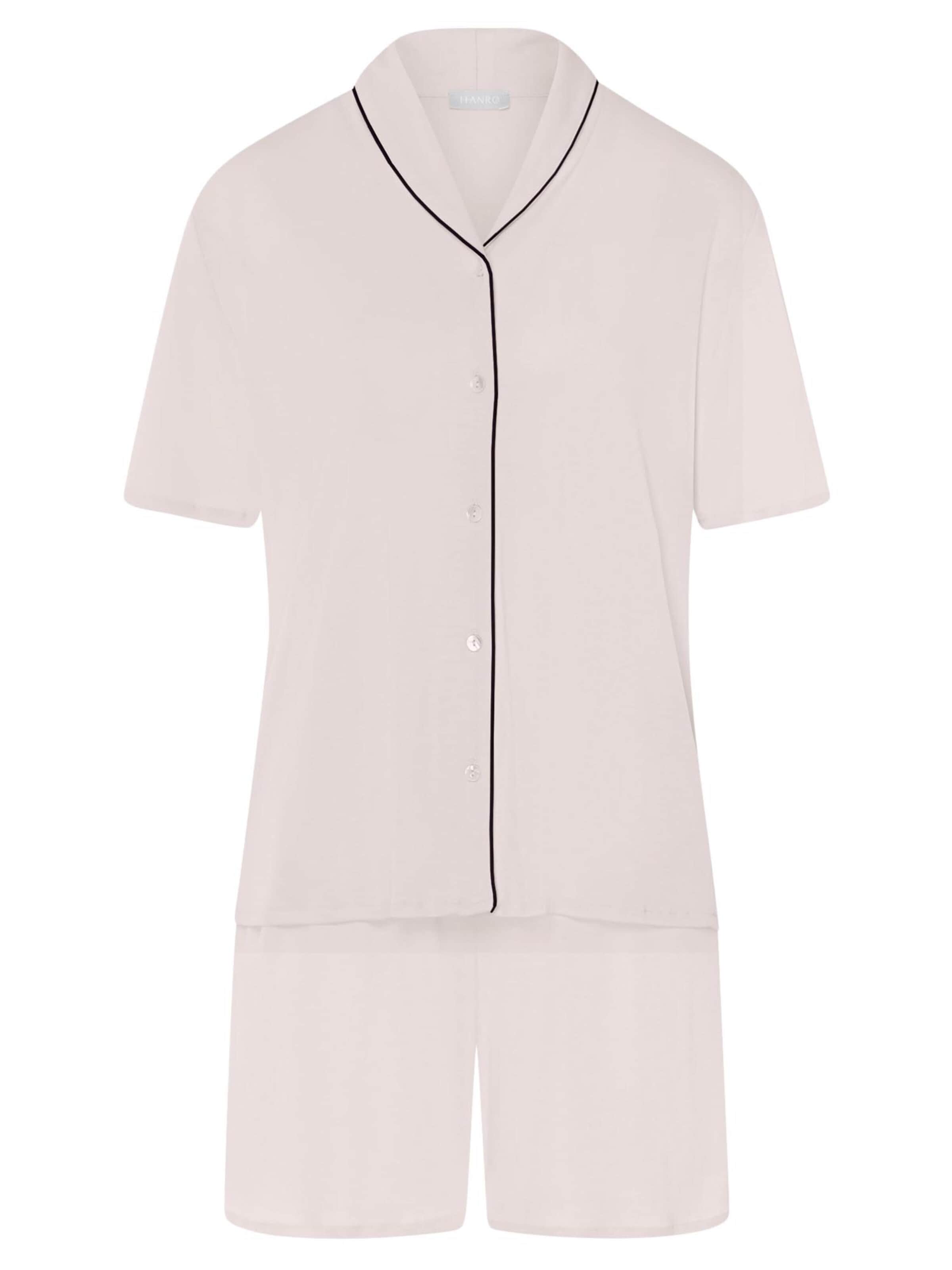 Hanro Pyjama 'Natural Comfort' in Beige: voorkant
