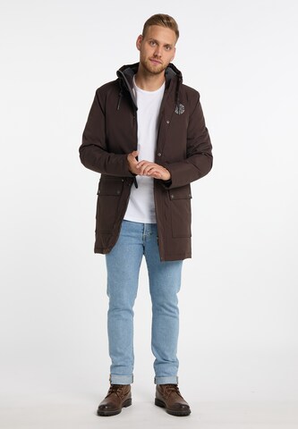 MO - Parka de inverno 'Arctic' em castanho