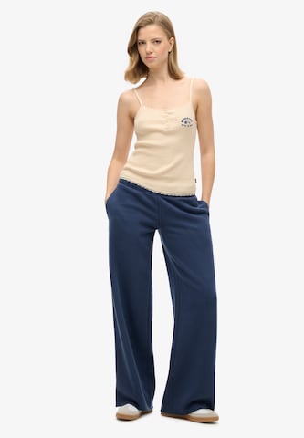 Wide Leg Pantalon Superdry en vert