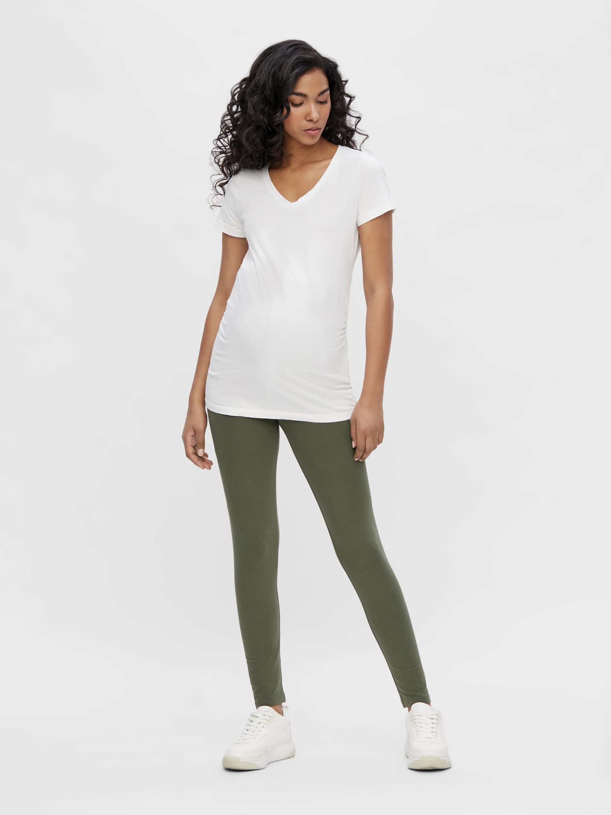 Frauen Hosen MAMALICIOUS Leggings 'Lea' in Khaki, Schwarz - QG37435 Frauen Hosen MAMALICIOUS Leggings 'Lea' in Khaki, Schwarz - QG37435
