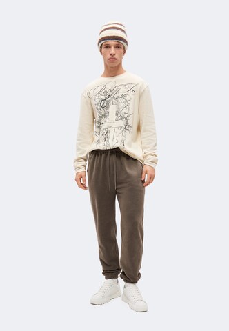Abercrombie & Fitch Tapered Broek 'CHOCOLATE CHIP' in Bruin