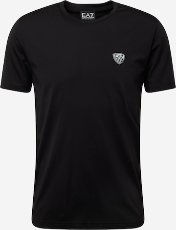 T-Shirt EA7 Emporio Armani en noir : devant