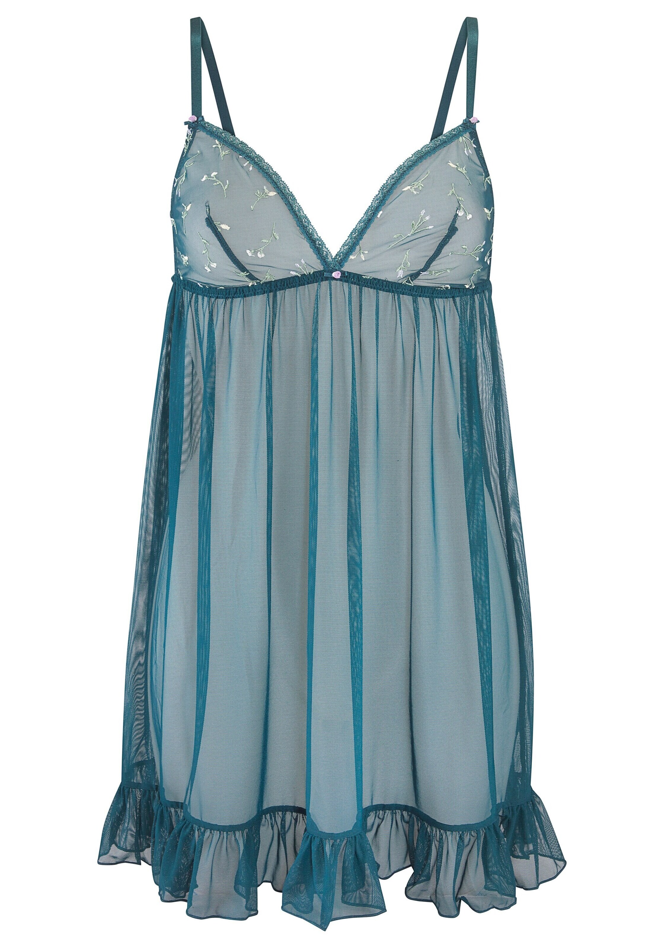 VIVANCE - Camisa de noite em verde: frente