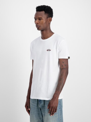 Maglietta di ALPHA INDUSTRIES in bianco: frontale