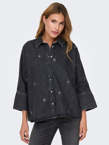 ONLY - Blusa 'ONLGRACE' en negro: frente