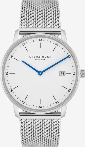 Sterzinger Analog Watch in Silver: front