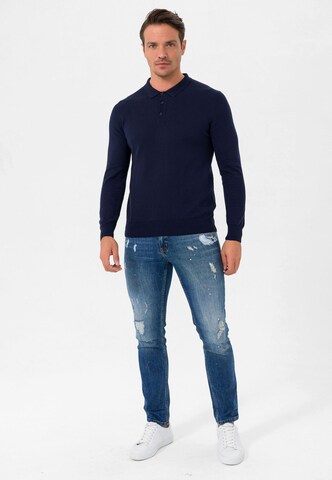 Pull-over Jimmy Sanders en bleu