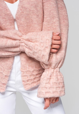 Ombre Knit cardigan in Pink