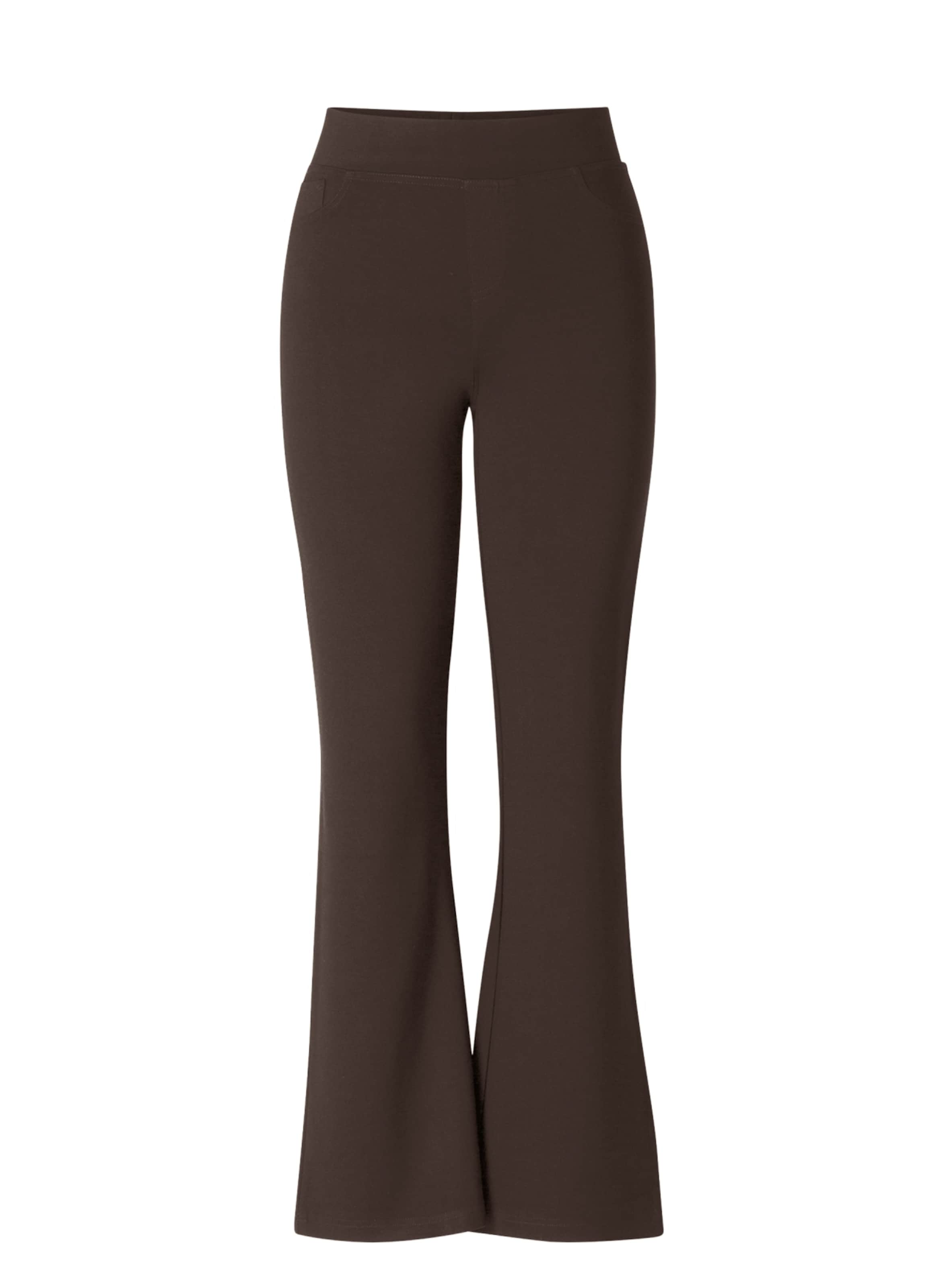 BASE LEVEL CURVY Hose in Braun: Vorderseite