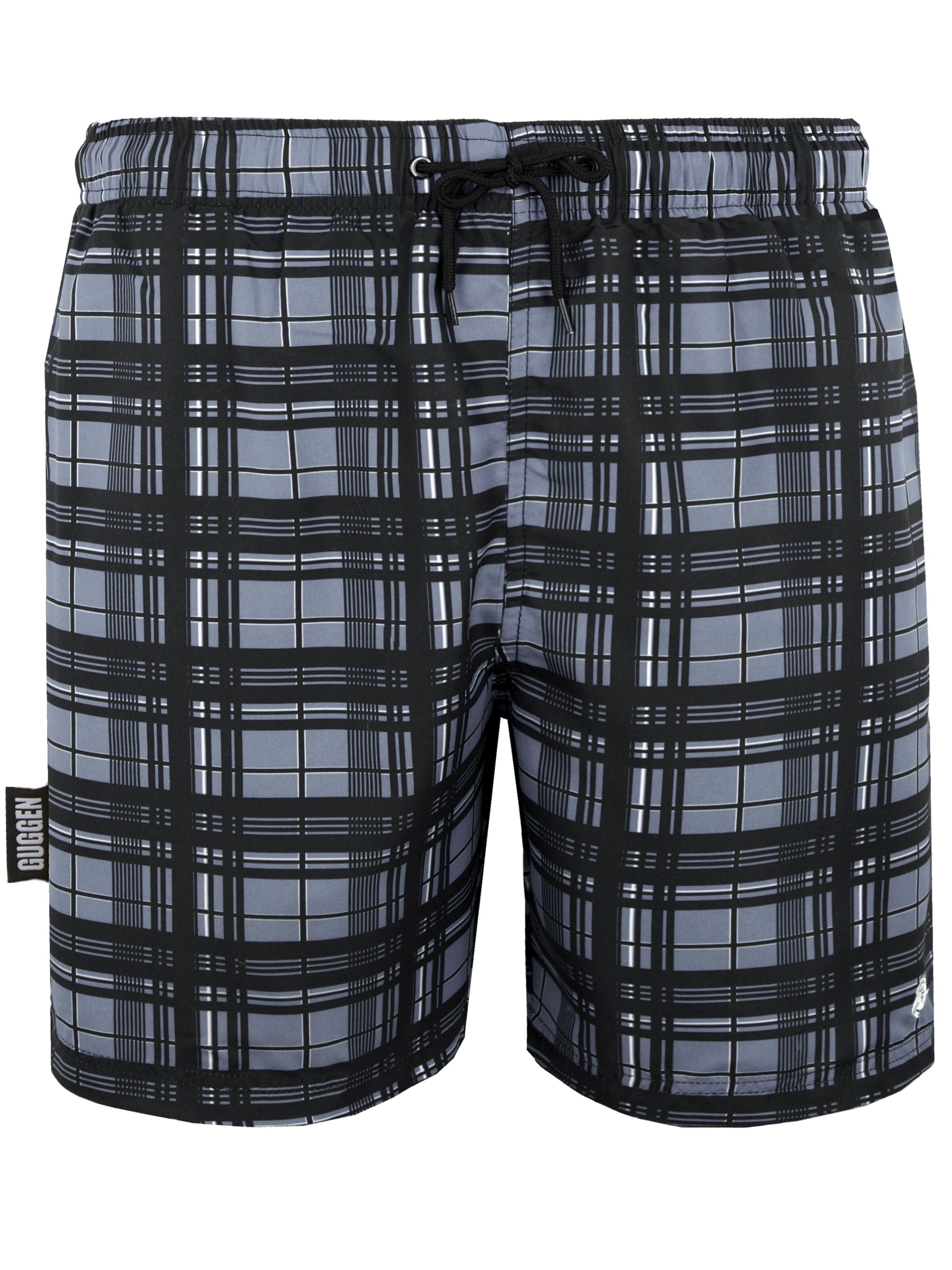 Guggen Mountain Badeshorts 'Boardshorts 1862v2'‌ in Grau: Vorderseite