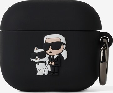 Protection pour smartphone Karl Lagerfeld en noir : devant