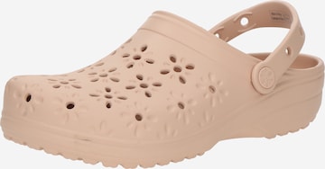 Crocs Сабо 'Classic' в Бежевый: спереди