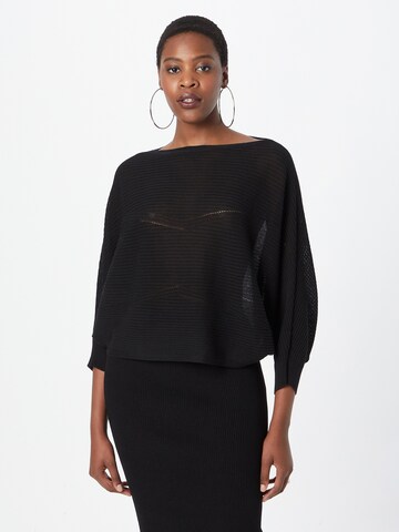 Pull-over Sisley en noir : devant