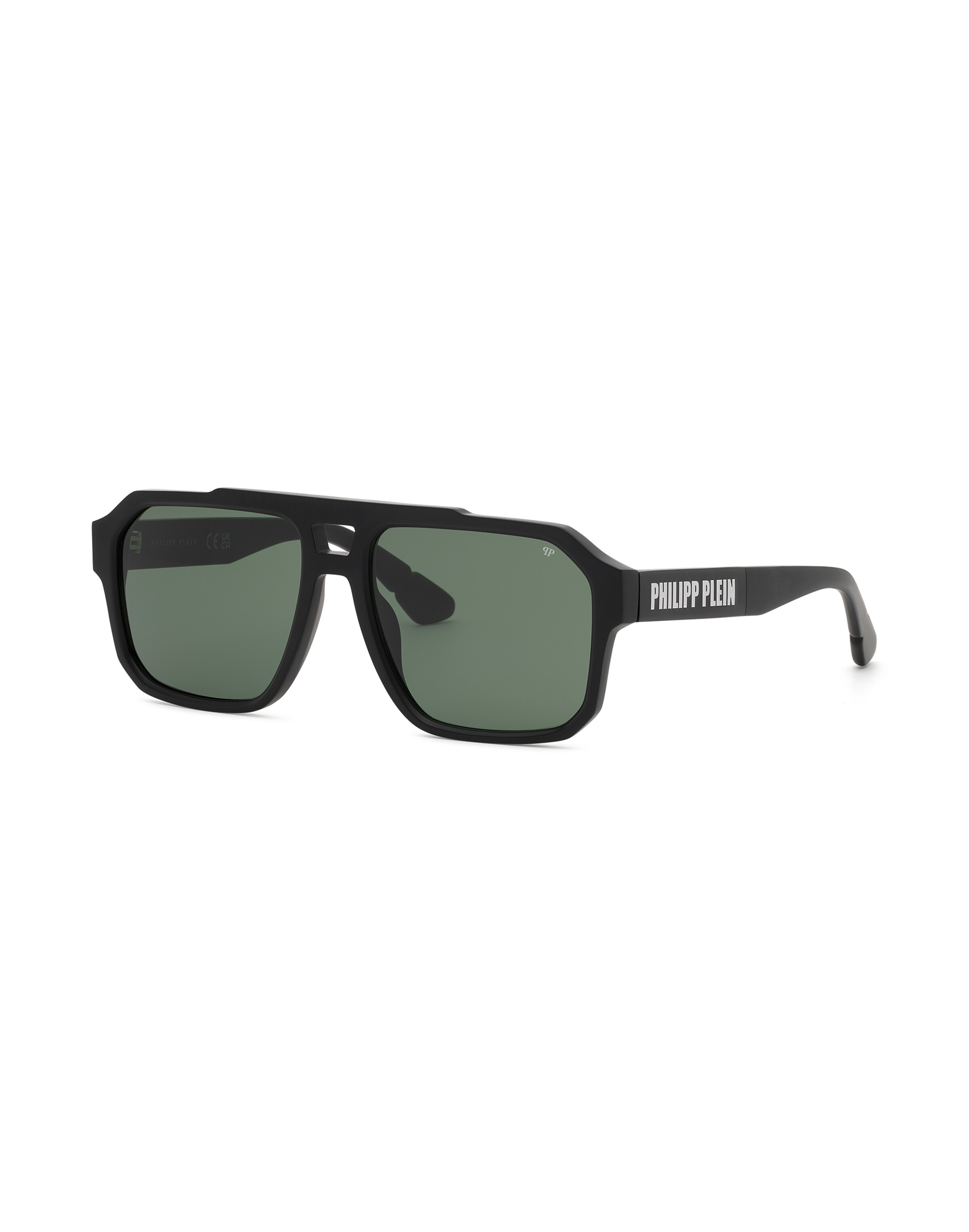 Philipp Plein - Óculos de sol em preto: frente