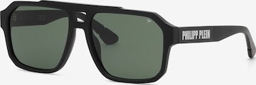 Philipp Plein - Óculos de sol em preto: frente