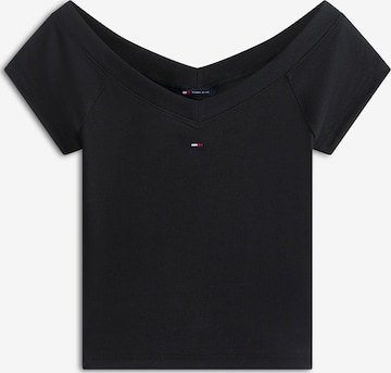 T-shirt Tommy Jeans en noir : devant