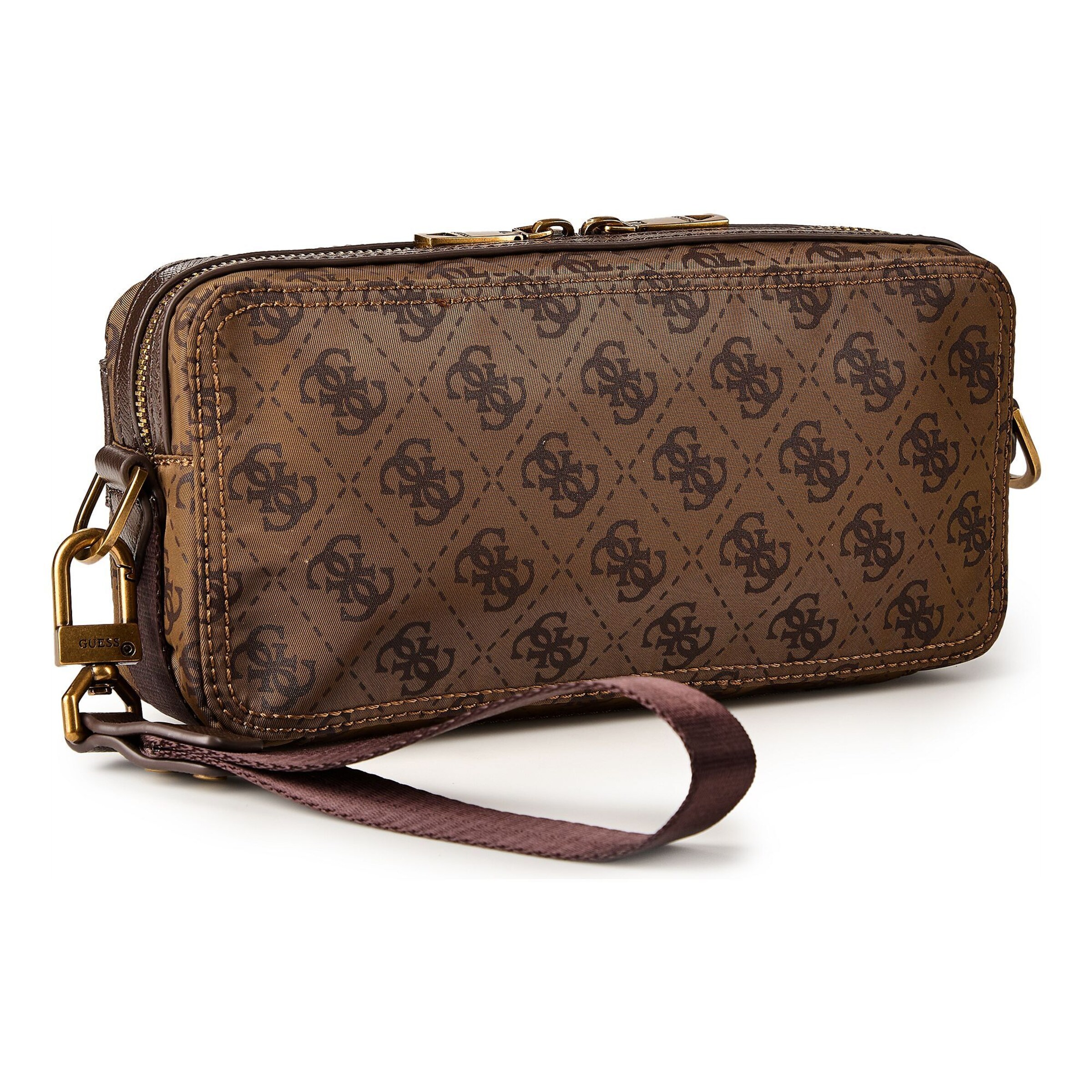 GUESS Schoudertas 'Berlin' in Bruin