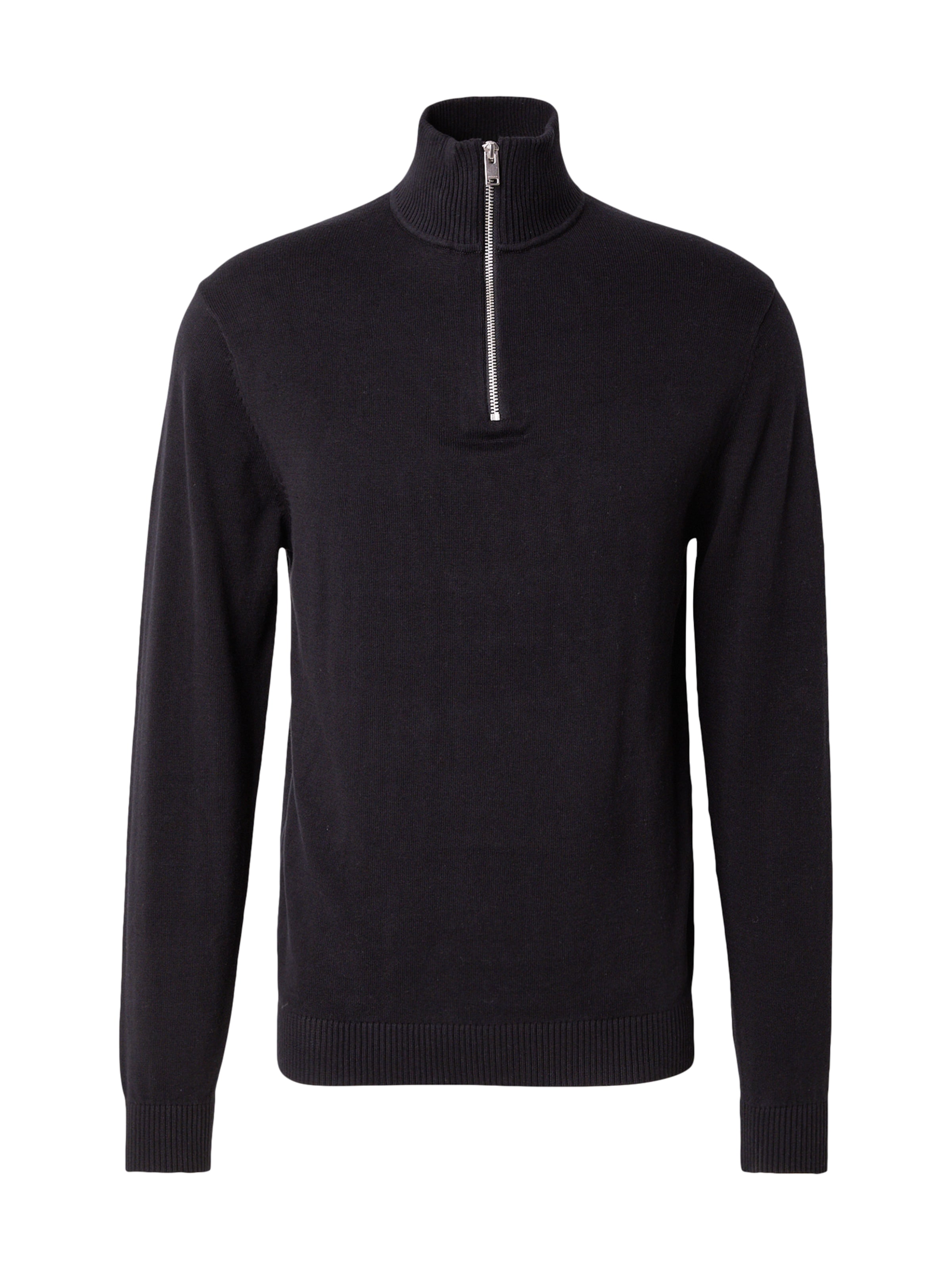 Pull-over 'SLHBERG' SELECTED en noir : devant
