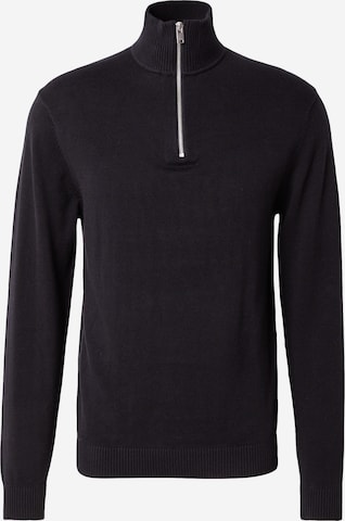 Pull-over 'SLHBERG' SELECTED en noir : devant