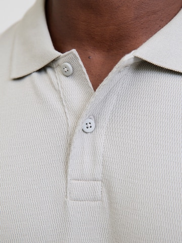 JJ Rebel Poloshirt 'JREBGRID' in Grau