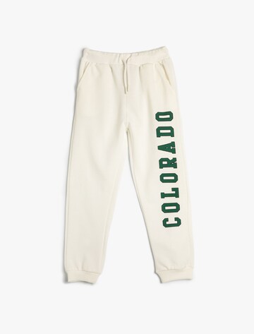 Koton Tapered Trousers in Beige: front