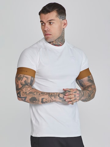 Maglietta di SikSilk in bianco: frontale