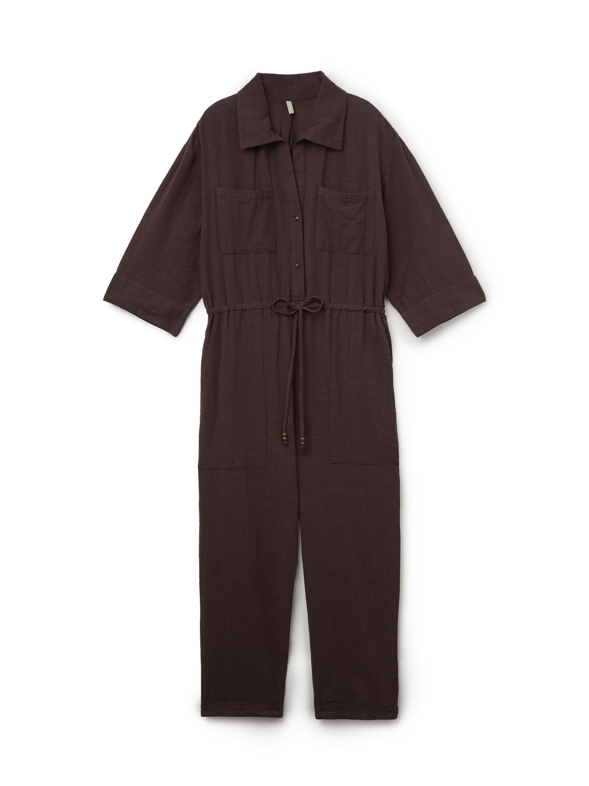 CALZEDONIA Jumpsuit in M-L in dunkelbraun, Produktansicht