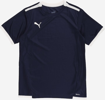PUMA Toiminnallinen paita 'TeamLIGA' värissä sininen: edessä