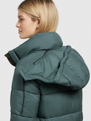 khujo Winter Coat ' JULINA2 MATT ' in Green