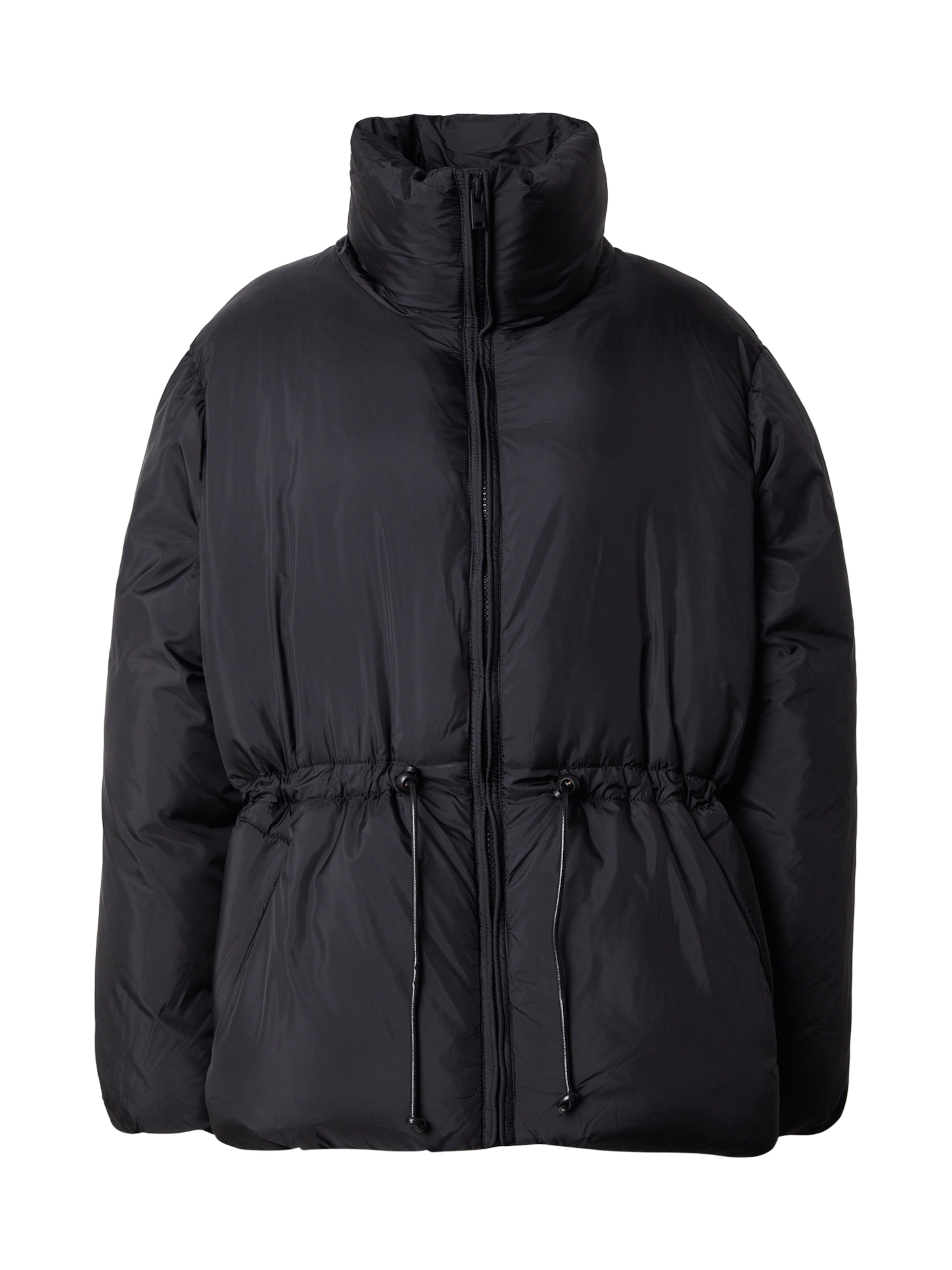 Monki Parka zimowa w kolorze czarny: przód