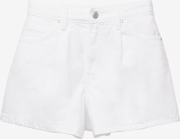 Pull&Bear Loosefit Farkut värissä valkoinen: etupuoli