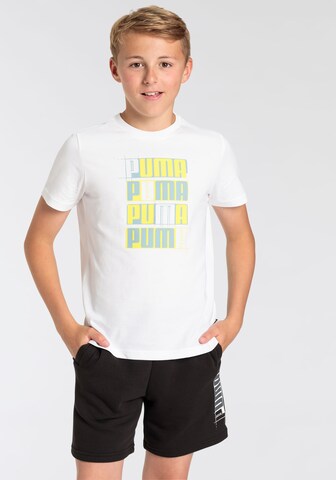 PUMA Funktionsshirt in Weiß: Vorderseite