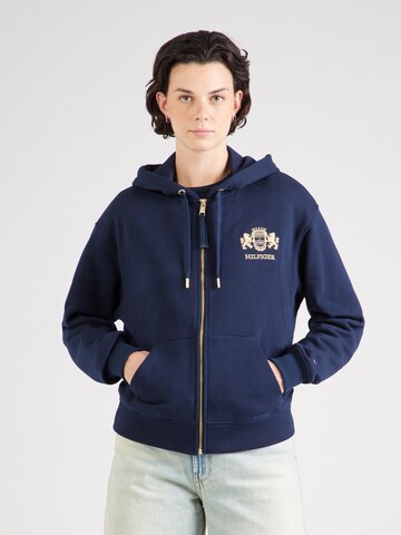TOMMY HILFIGER Sweat jacket in Blue: front