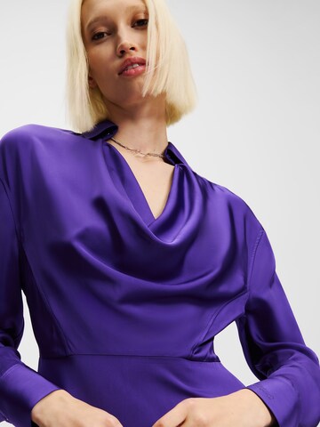 Karl Lagerfeld Kleid 'Signature Chain' in Lila