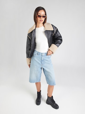 TOPSHOP Široke hlačnice Kavbojke | modra barva