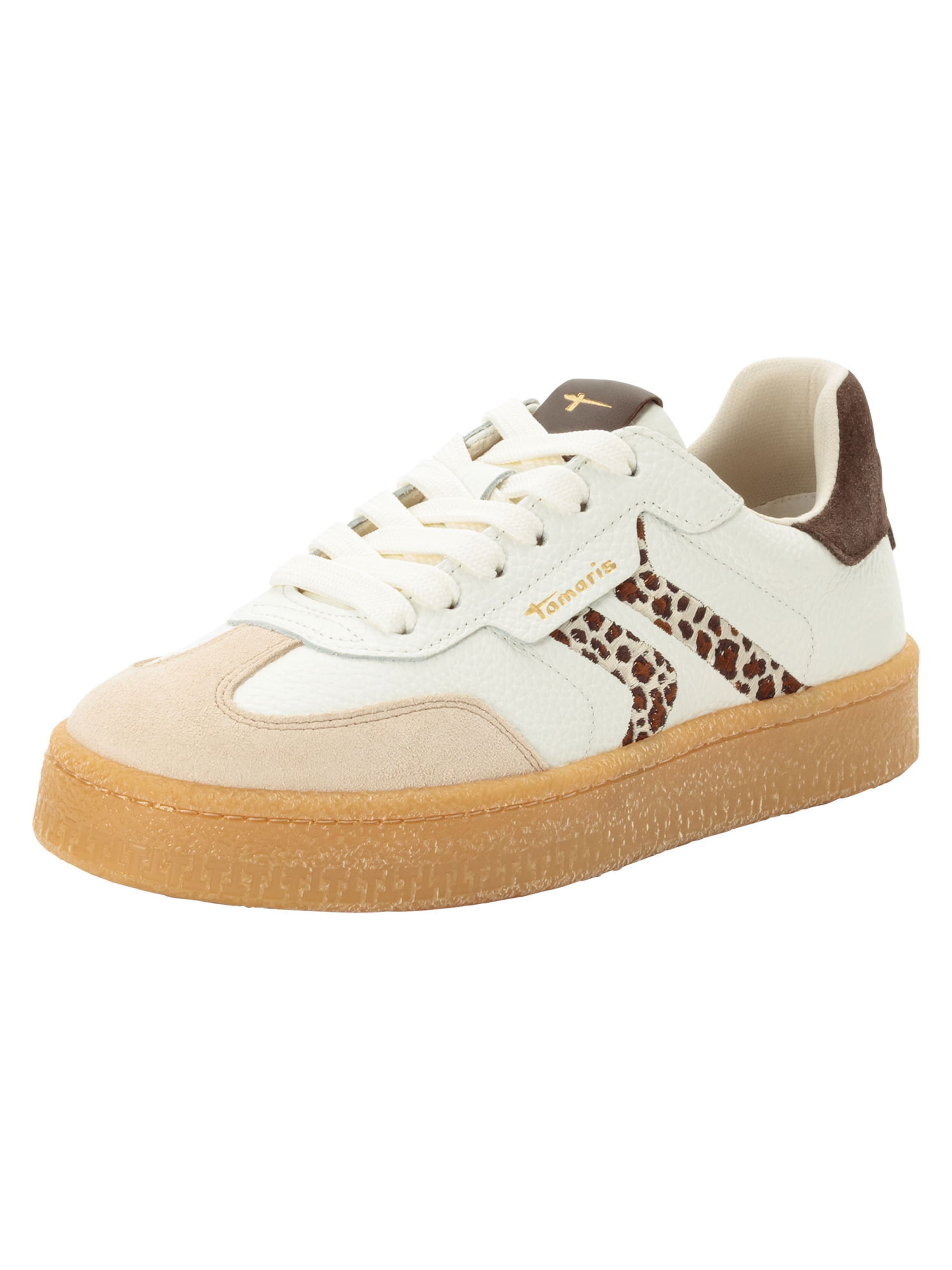 Tamaris Platform trainers in Beige: front