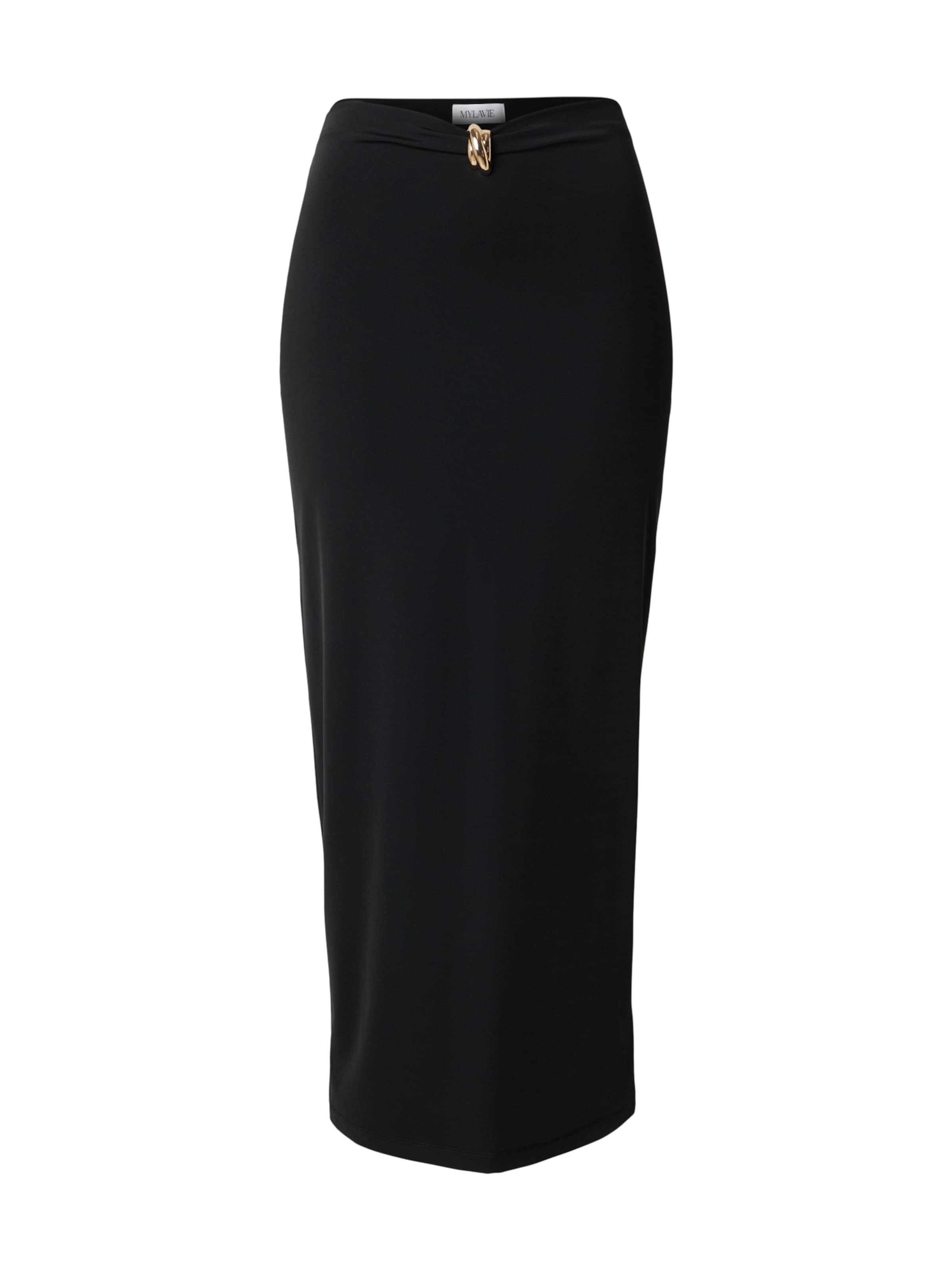 Fustă 'Fitted skirt' MYLAVIE by Sarah Harrison pe negru, Vizualizare produs