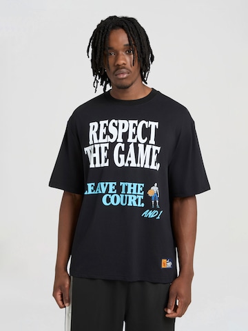 AND1 T-shirt 'Respect The Game' i svart: framsida