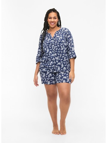 Chemise de nuit 'Mcecilie' Zizzi en bleu