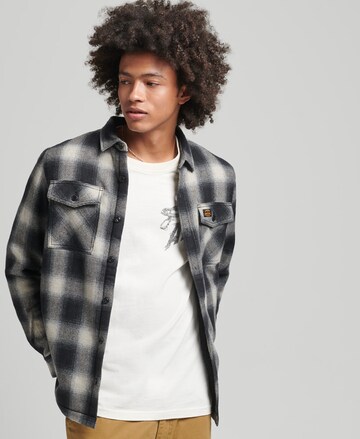 Superdry Regular fit Tussenjas 'Miller' in Zwart: voorkant