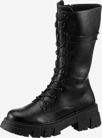 CITY WALK Lace-Up Boots 'CITY WALK EM' in Black: front