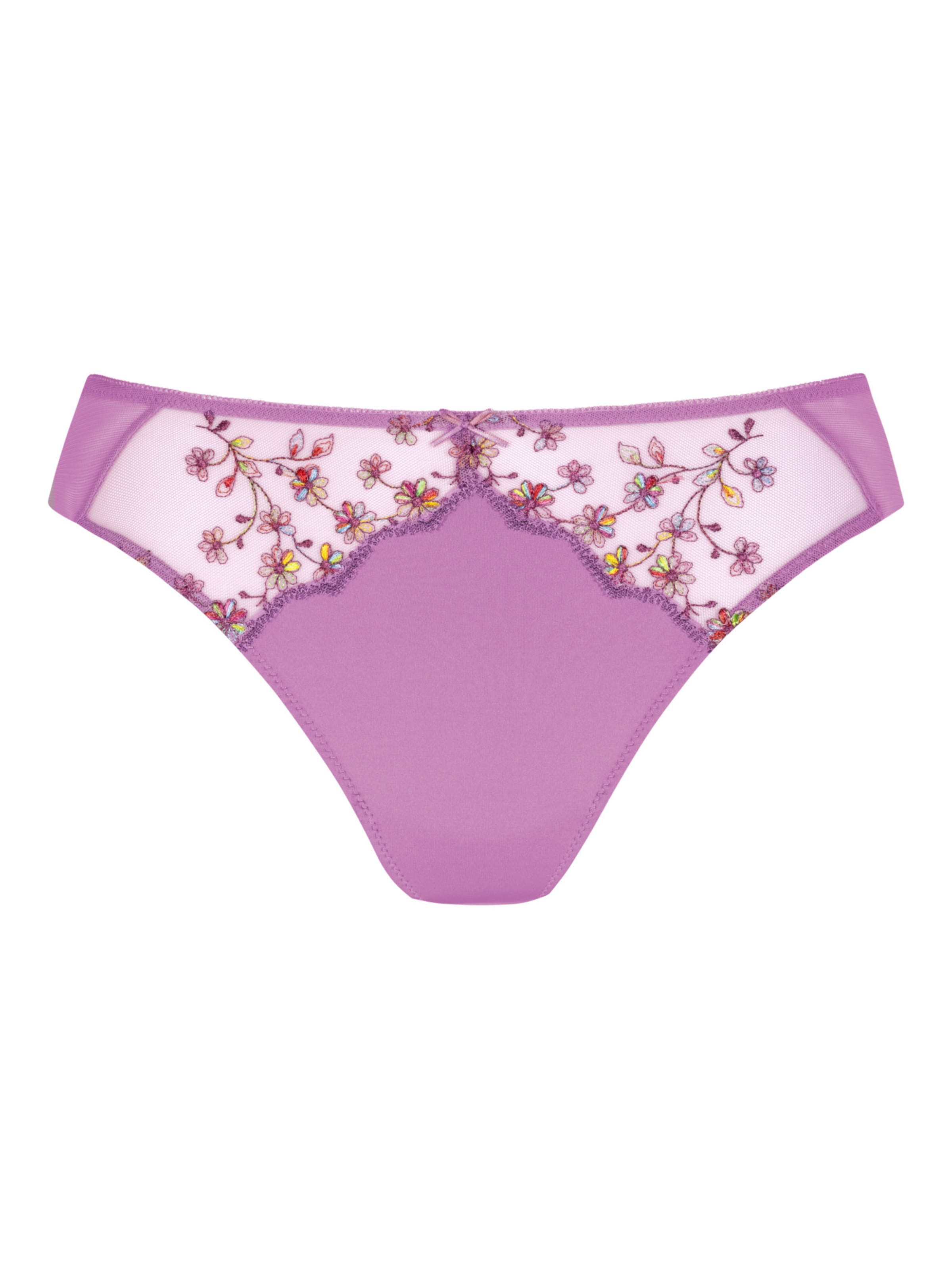 Mey String 'Delightful' en S en jaune / vert / orchidée / rouge, Vue avec produit