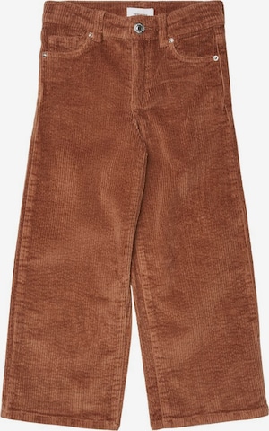 Loosefit Pantalon Vero Moda Girl en marron : devant