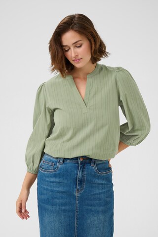 Kaffe Blouse 'Jollia' in Groen: voorkant