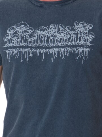Life-Tree Shirt 'Fairwear Organic  Mirror' in Blue