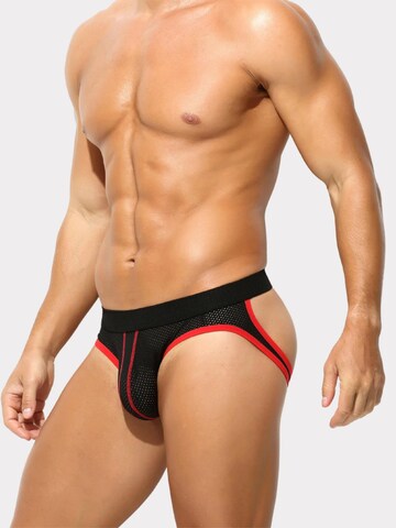 BIMONI Panty 'Soft Jockstrap mit Kontrastdetails – Alltag & Sport' in Black: front